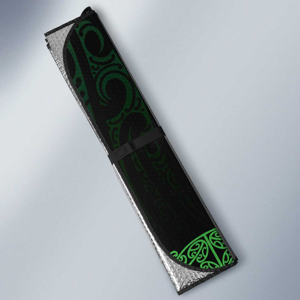 New Zealand Maori Kowhaiwhai Auto Sun Shade Kakariki Maui and Mangopare - Polynesian Pride