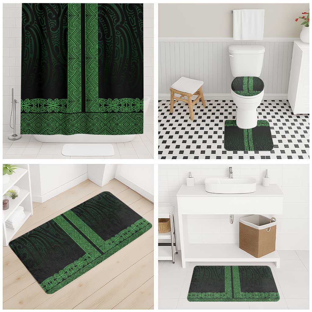 New Zealand Maori Kowhaiwhai Bathroom Set Kakariki Maui and Mangopare - Polynesian Pride