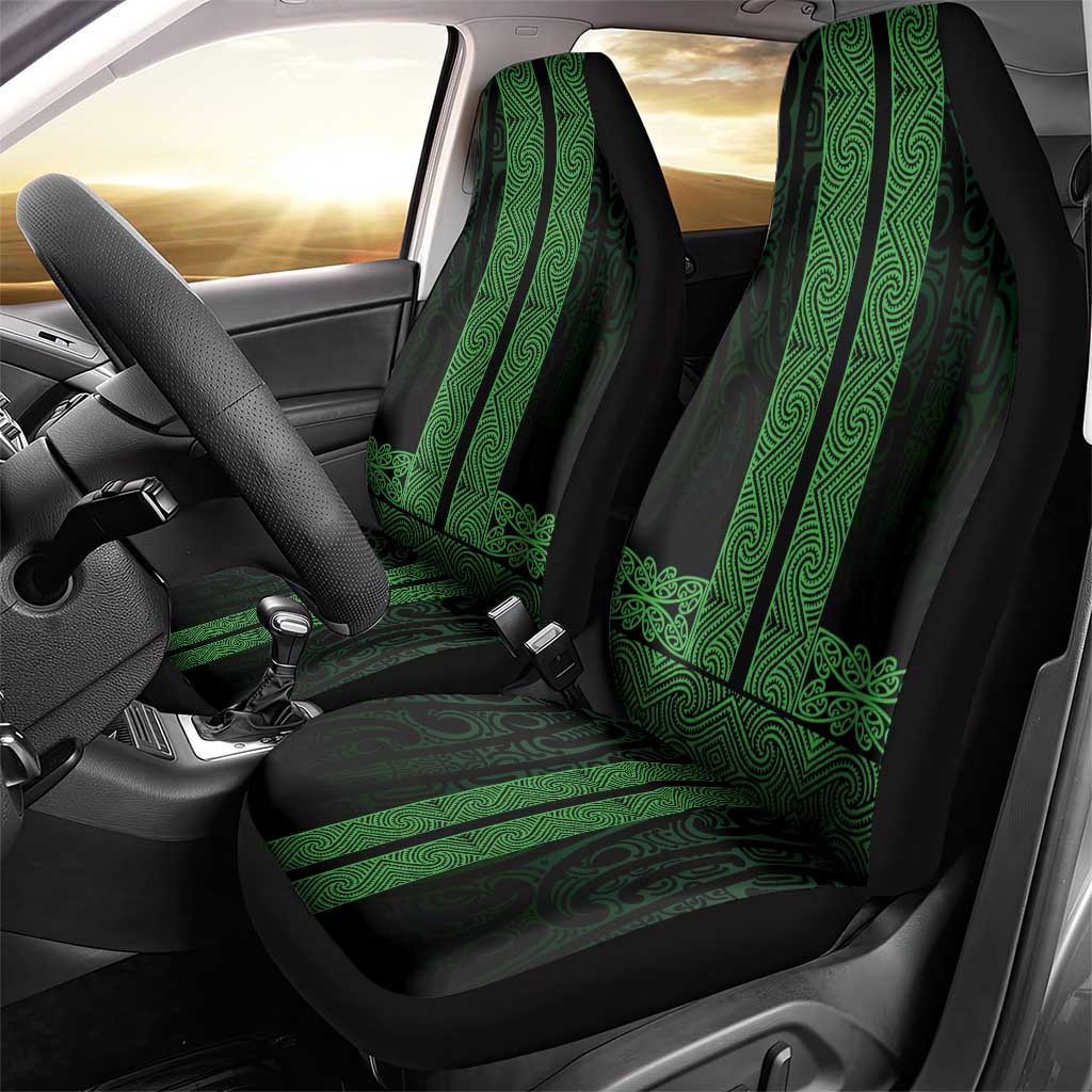 New Zealand Maori Kowhaiwhai Car Seat Cover Kakariki Maui and Mangopare LT9 - Polynesian Pride