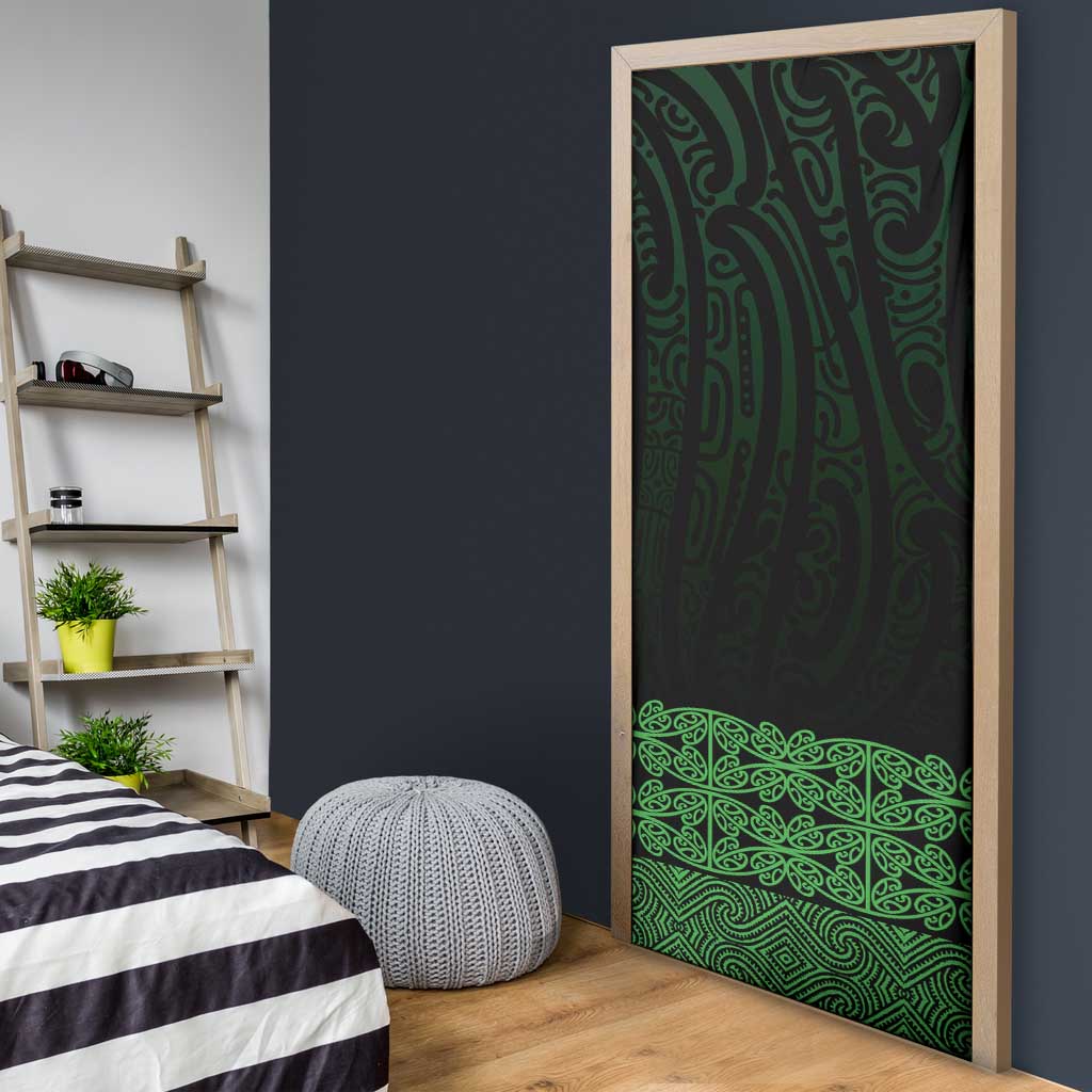New Zealand Maori Kowhaiwhai Door Cover Kakariki Maui and Mangopare LT9 - Polynesian Pride