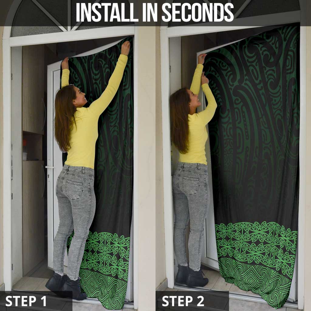 New Zealand Maori Kowhaiwhai Door Cover Kakariki Maui and Mangopare LT9 - Polynesian Pride