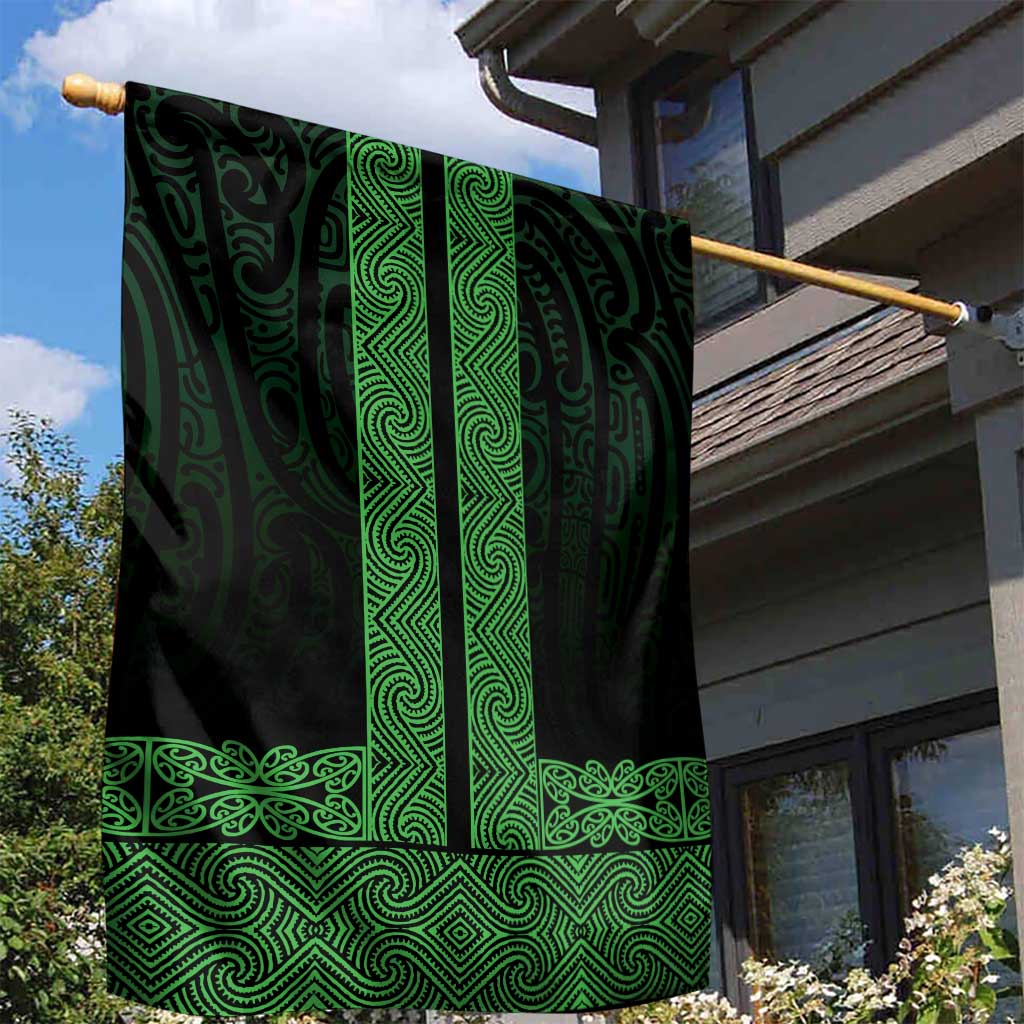 New Zealand Maori Kowhaiwhai Garden Flag Kakariki Maui and Mangopare LT9 - Polynesian Pride