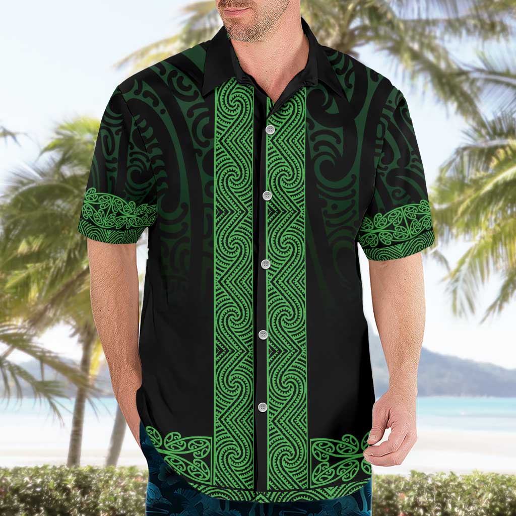 New Zealand Maori Kowhaiwhai Hawaiian Shirt Kakariki Maui and Mangopare LT9 - Polynesian Pride