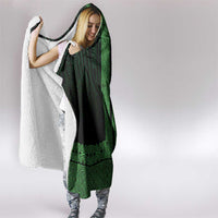 New Zealand Maori Kowhaiwhai Hooded Blanket Kakariki Maui and Mangopare LT9 - Polynesian Pride