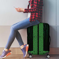 New Zealand Maori Kowhaiwhai Luggage Cover Kakariki Maui and Mangopare LT9 - Polynesian Pride