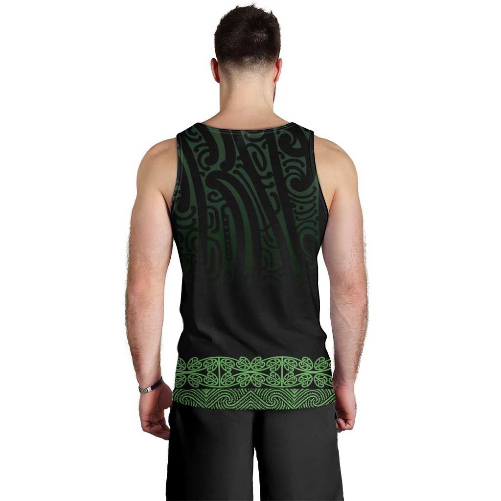 New Zealand Maori Kowhaiwhai Men Tank Top Kakariki Maui and Mangopare LT9 - Polynesian Pride