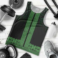 New Zealand Maori Kowhaiwhai Men Tank Top Kakariki Maui and Mangopare LT9 - Polynesian Pride
