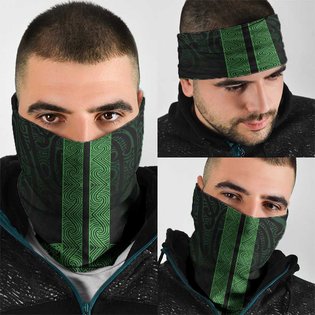 New Zealand Maori Kowhaiwhai Neck Gaiter Kakariki Maui and Mangopare - Polynesian Pride