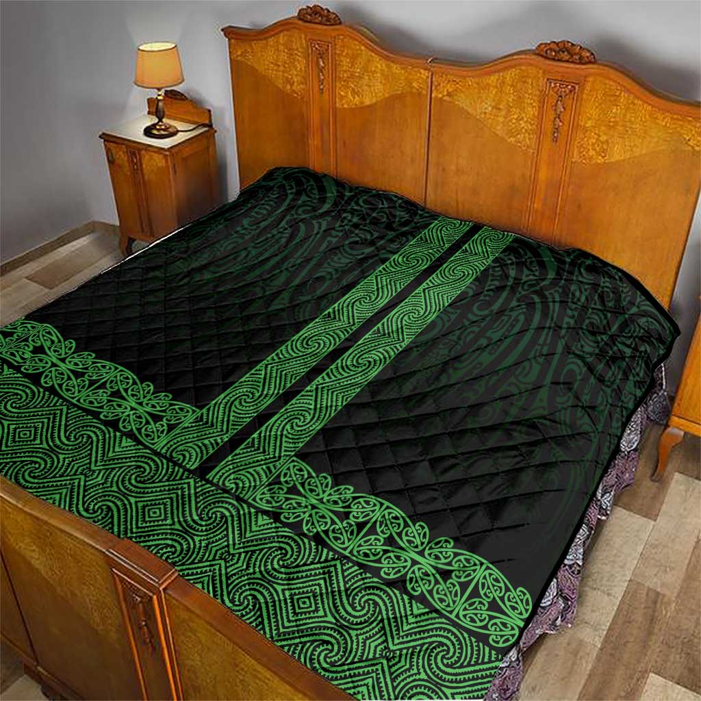 New Zealand Maori Kowhaiwhai Quilt Kakariki Maui and Mangopare LT9 - Polynesian Pride