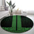 New Zealand Maori Kowhaiwhai Round Carpet Kakariki Maui and Mangopare