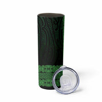 New Zealand Maori Kowhaiwhai Skinny Tumbler Kakariki Maui and Mangopare LT9 - Polynesian Pride