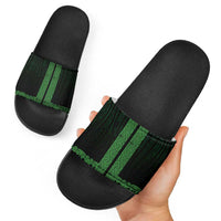 New Zealand Maori Kowhaiwhai Slide Sandals Kakariki Maui and Mangopare - Polynesian Pride