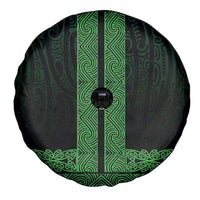 New Zealand Maori Kowhaiwhai Spare Tire Cover Kakariki Maui and Mangopare LT9 - Polynesian Pride