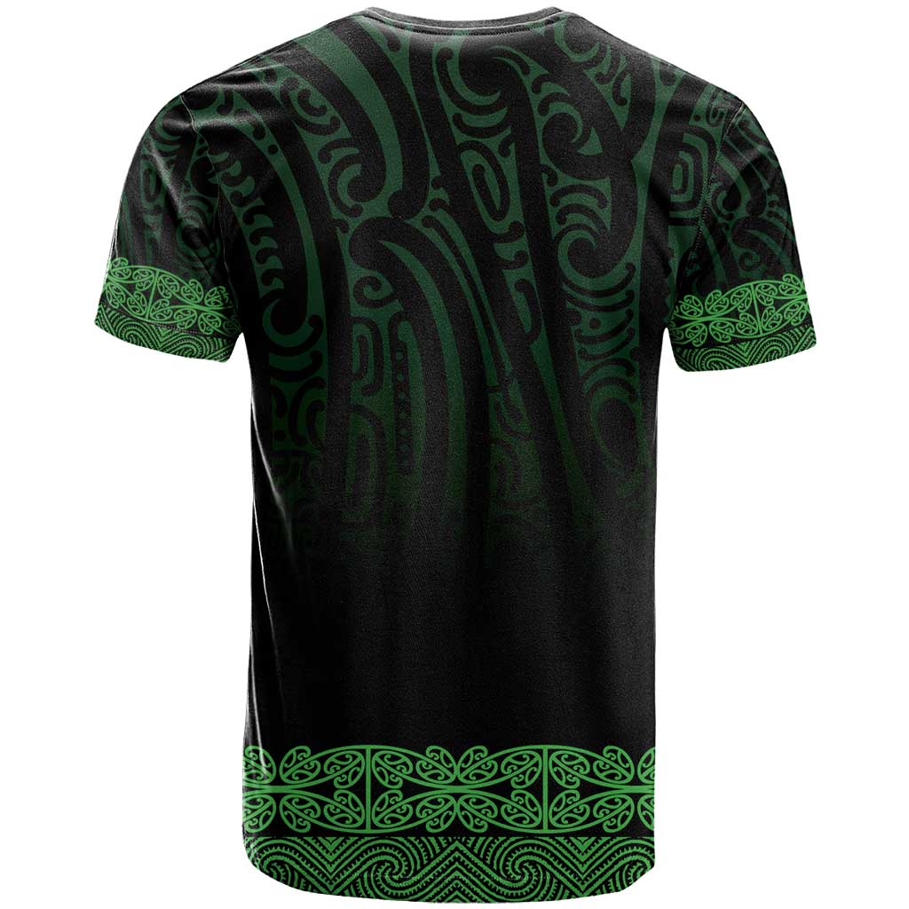 New Zealand Maori Kowhaiwhai T Shirt Kakariki Maui and Mangopare LT9 - Polynesian Pride