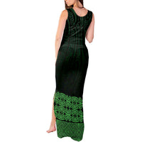 New Zealand Maori Kowhaiwhai Tank Maxi Dress Kakariki Maui and Mangopare LT9 - Polynesian Pride