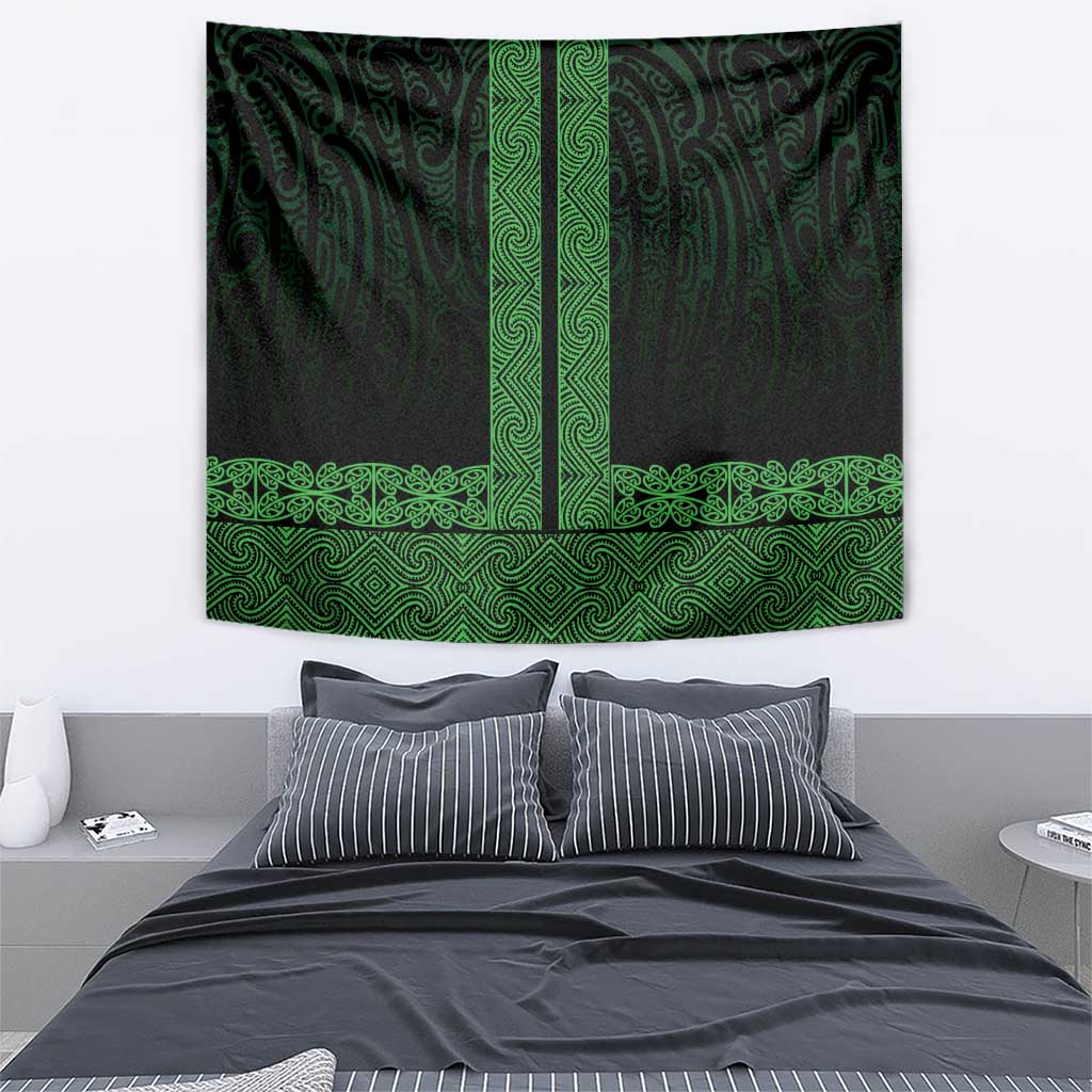New Zealand Maori Kowhaiwhai Tapestry Kakariki Maui and Mangopare