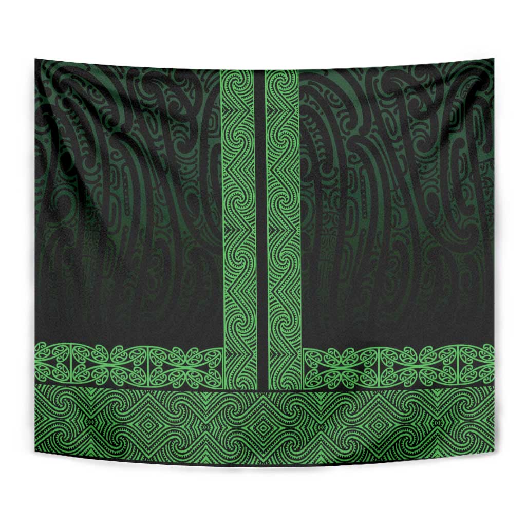 New Zealand Maori Kowhaiwhai Tapestry Kakariki Maui and Mangopare