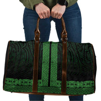New Zealand Maori Kowhaiwhai Travel Bag Kakariki Maui and Mangopare LT9 Green - Polynesian Pride