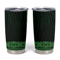 New Zealand Maori Kowhaiwhai Tumbler Cup Kakariki Maui and Mangopare LT9 Green - Polynesian Pride