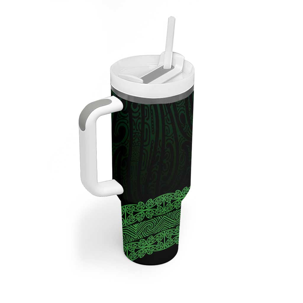 New Zealand Maori Kowhaiwhai Tumbler With Handle Kakariki Maui and Mangopare LT9 - Polynesian Pride