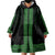 New Zealand Maori Kowhaiwhai Wearable Blanket Hoodie Kakariki Maui and Mangopare