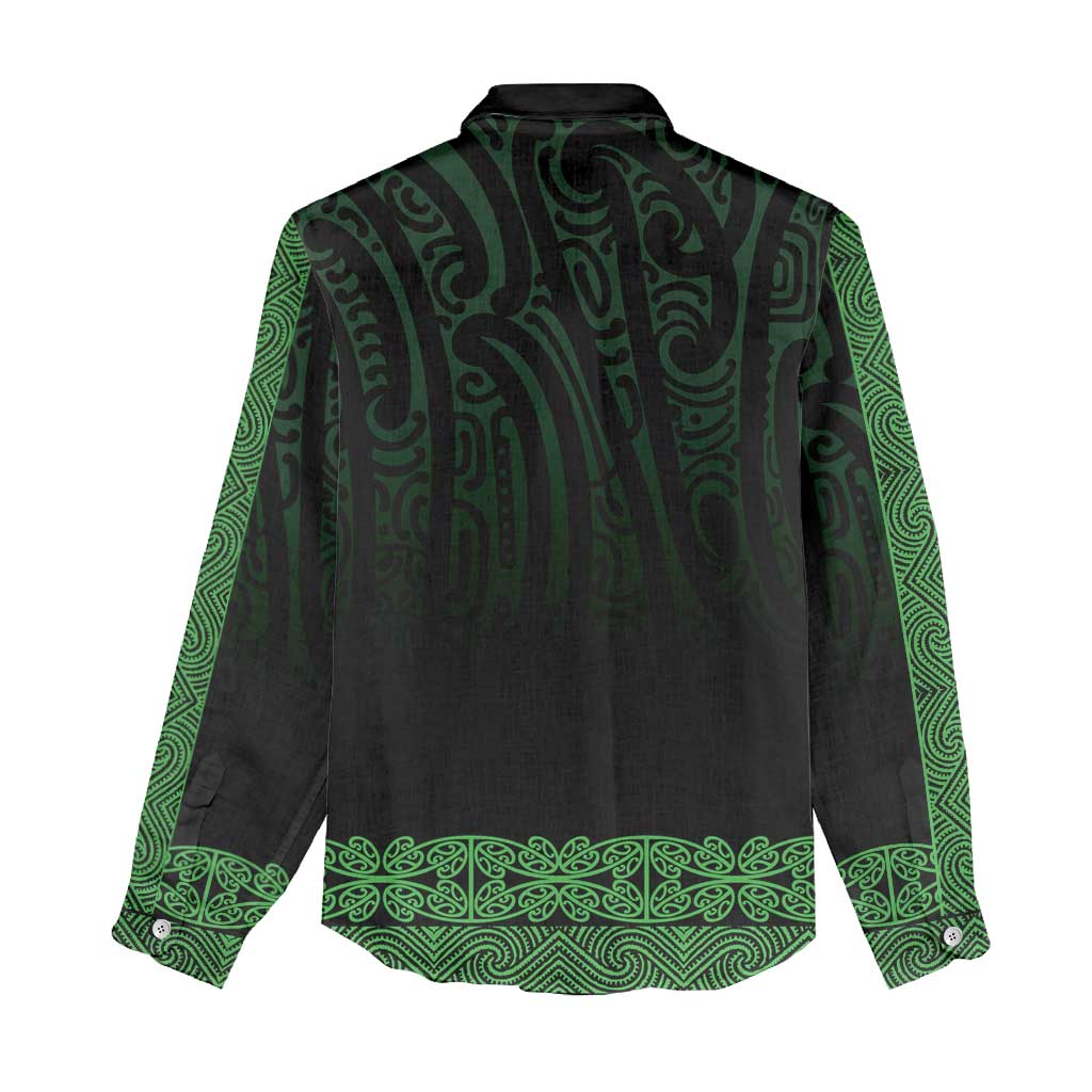 New Zealand Maori Kowhaiwhai Women Casual Shirt Kakariki Maui and Mangopare LT9 - Polynesian Pride