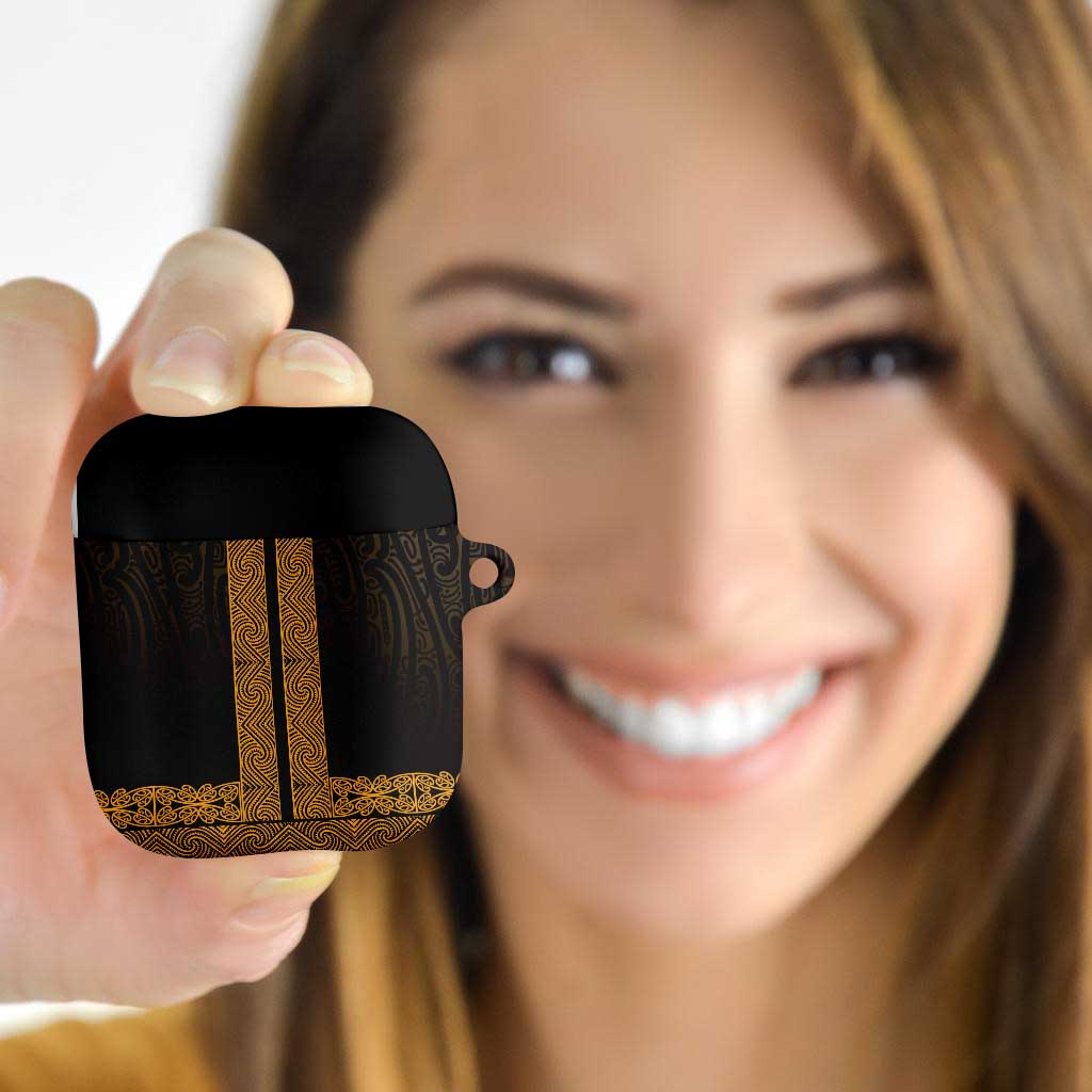 New Zealand Maori Kowhaiwhai AirPods Case Karaka Maui and Mangopare - Polynesian Pride