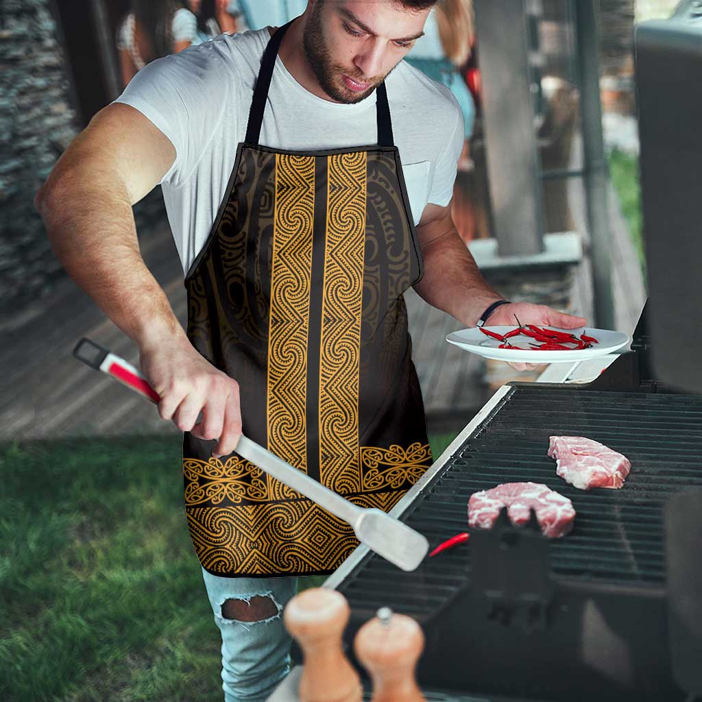 New Zealand Maori Kowhaiwhai Apron Karaka Maui and Mangopare - Polynesian Pride
