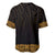 New Zealand Maori Kowhaiwhai Baseball Jersey Karaka Maui and Mangopare