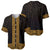 New Zealand Maori Kowhaiwhai Baseball Jersey Karaka Maui and Mangopare