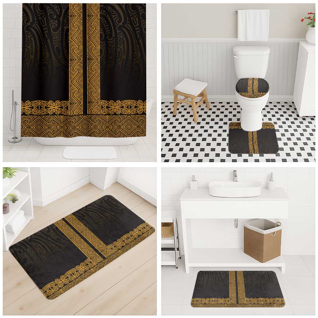New Zealand Maori Kowhaiwhai Bathroom Set Karaka Maui and Mangopare - Polynesian Pride