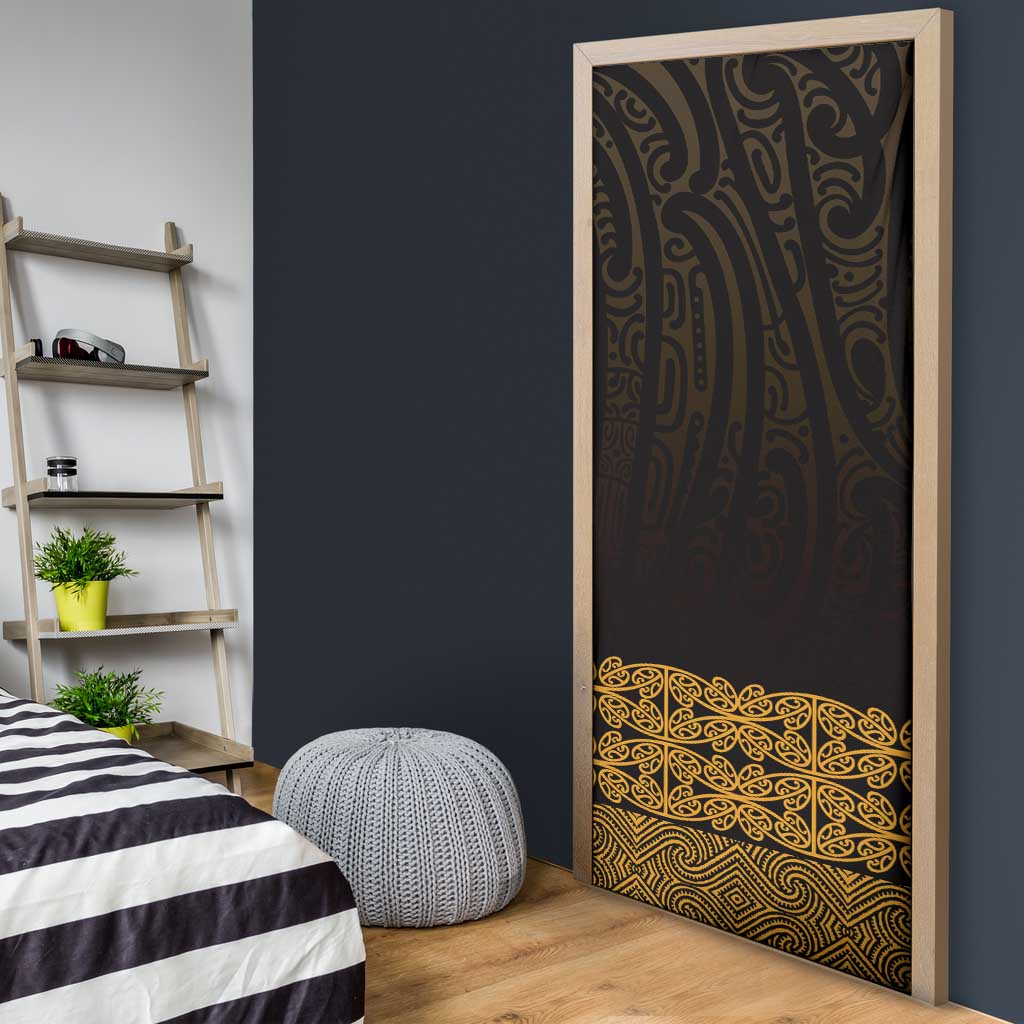New Zealand Maori Kowhaiwhai Door Cover Karaka Maui and Mangopare LT9 - Polynesian Pride