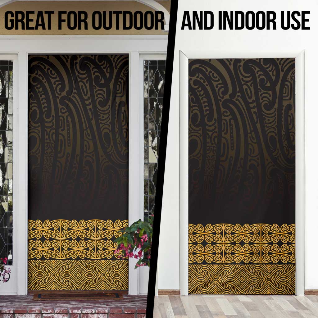 New Zealand Maori Kowhaiwhai Door Cover Karaka Maui and Mangopare LT9 - Polynesian Pride