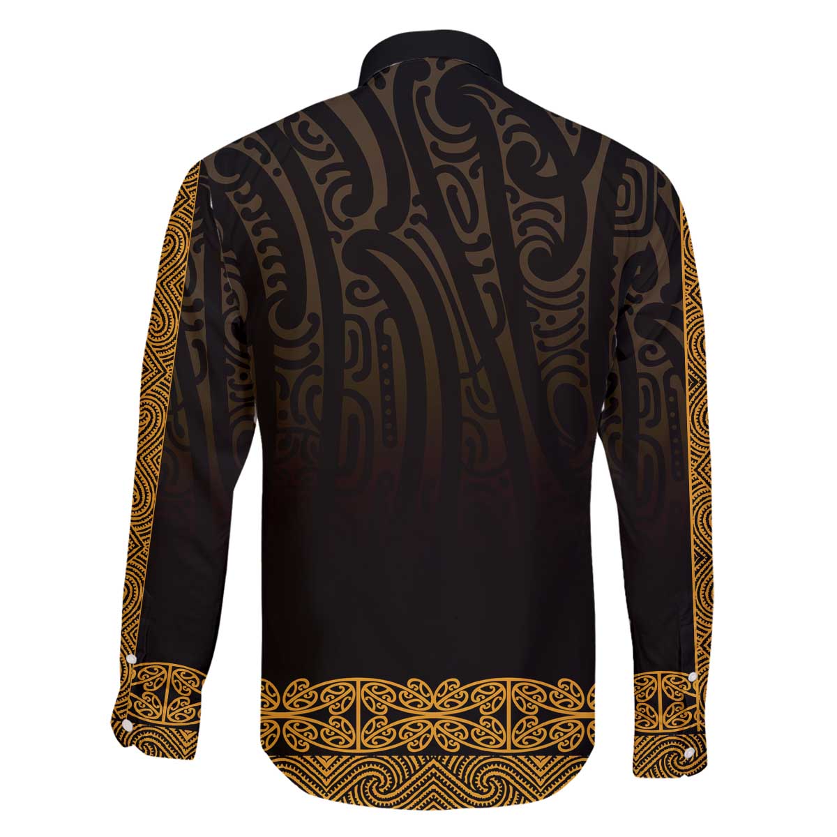New Zealand Maori Kowhaiwhai Family Matching Off The Shoulder Long Sleeve Dress and Hawaiian Shirt Karaka Maui and Mangopare LT9 - Polynesian Pride