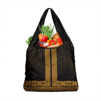New Zealand Maori Kowhaiwhai Grocery Bag Karaka Maui and Mangopare