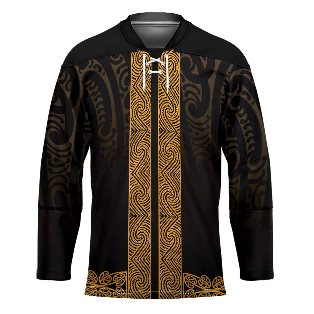 New Zealand Maori Kowhaiwhai Hockey Jersey Karaka Maui and Mangopare - Polynesian Pride