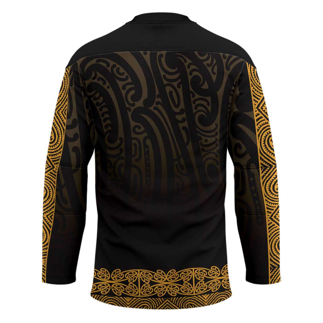 New Zealand Maori Kowhaiwhai Hockey Jersey Karaka Maui and Mangopare LT9 - Polynesian Pride