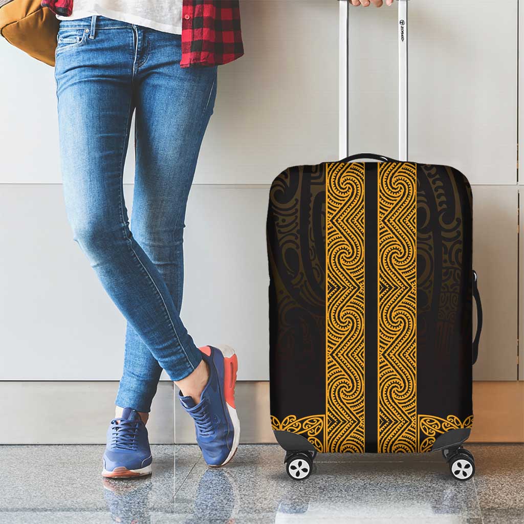 New Zealand Maori Kowhaiwhai Luggage Cover Karaka Maui and Mangopare LT9 - Polynesian Pride