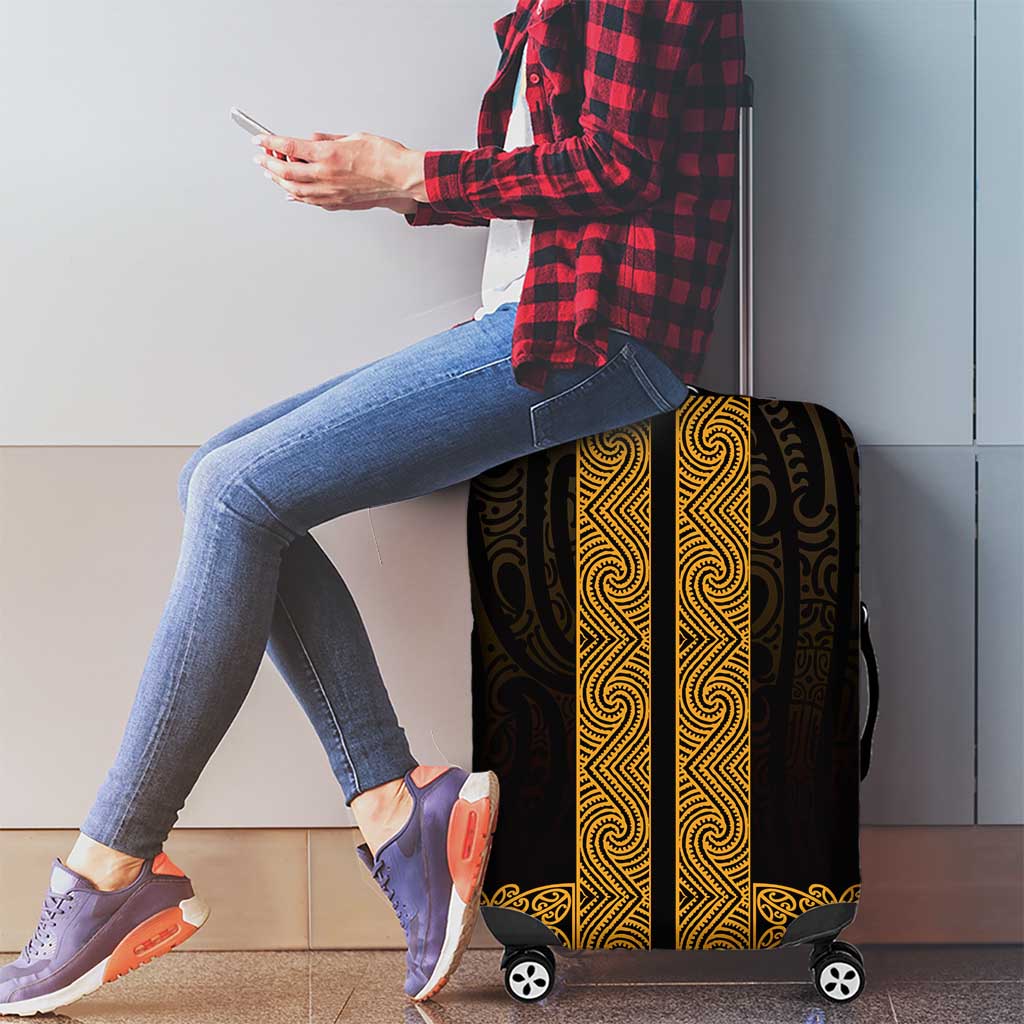 New Zealand Maori Kowhaiwhai Luggage Cover Karaka Maui and Mangopare LT9 - Polynesian Pride