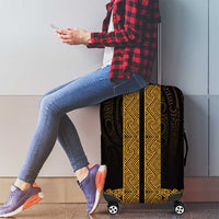 New Zealand Maori Kowhaiwhai Luggage Cover Karaka Maui and Mangopare LT9 - Polynesian Pride