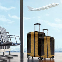 New Zealand Maori Kowhaiwhai Luggage Cover Karaka Maui and Mangopare LT9 - Polynesian Pride
