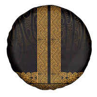 New Zealand Maori Kowhaiwhai Spare Tire Cover Karaka Maui and Mangopare LT9 - Polynesian Pride