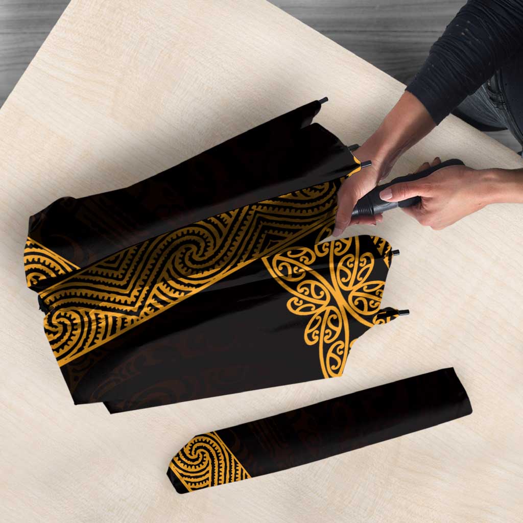 New Zealand Maori Kowhaiwhai Umbrella Karaka Maui and Mangopare - Polynesian Pride