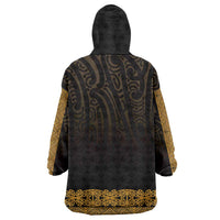 New Zealand Maori Kowhaiwhai Wearable Blanket Hoodie Karaka Maui and Mangopare LT9 - Polynesian Pride