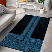 New Zealand Maori Kowhaiwhai Area Rug Kikorangi Maui and Mangopare LT9 - Polynesian Pride