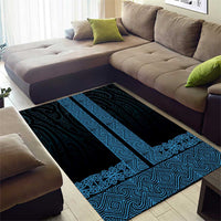 New Zealand Maori Kowhaiwhai Area Rug Kikorangi Maui and Mangopare LT9 - Polynesian Pride