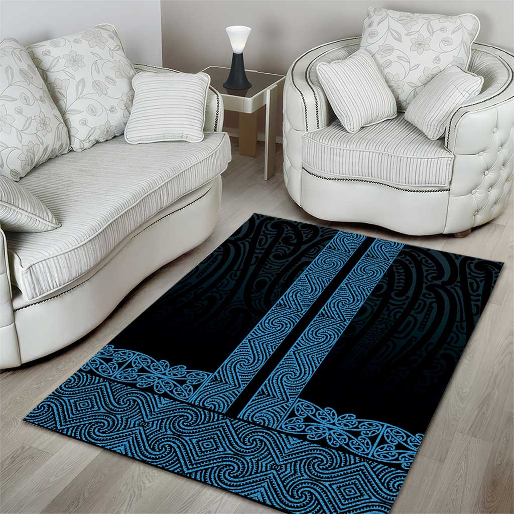 New Zealand Maori Kowhaiwhai Area Rug Kikorangi Maui and Mangopare LT9 - Polynesian Pride