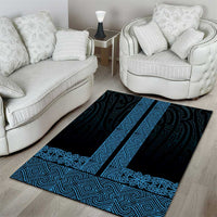 New Zealand Maori Kowhaiwhai Area Rug Kikorangi Maui and Mangopare LT9 - Polynesian Pride