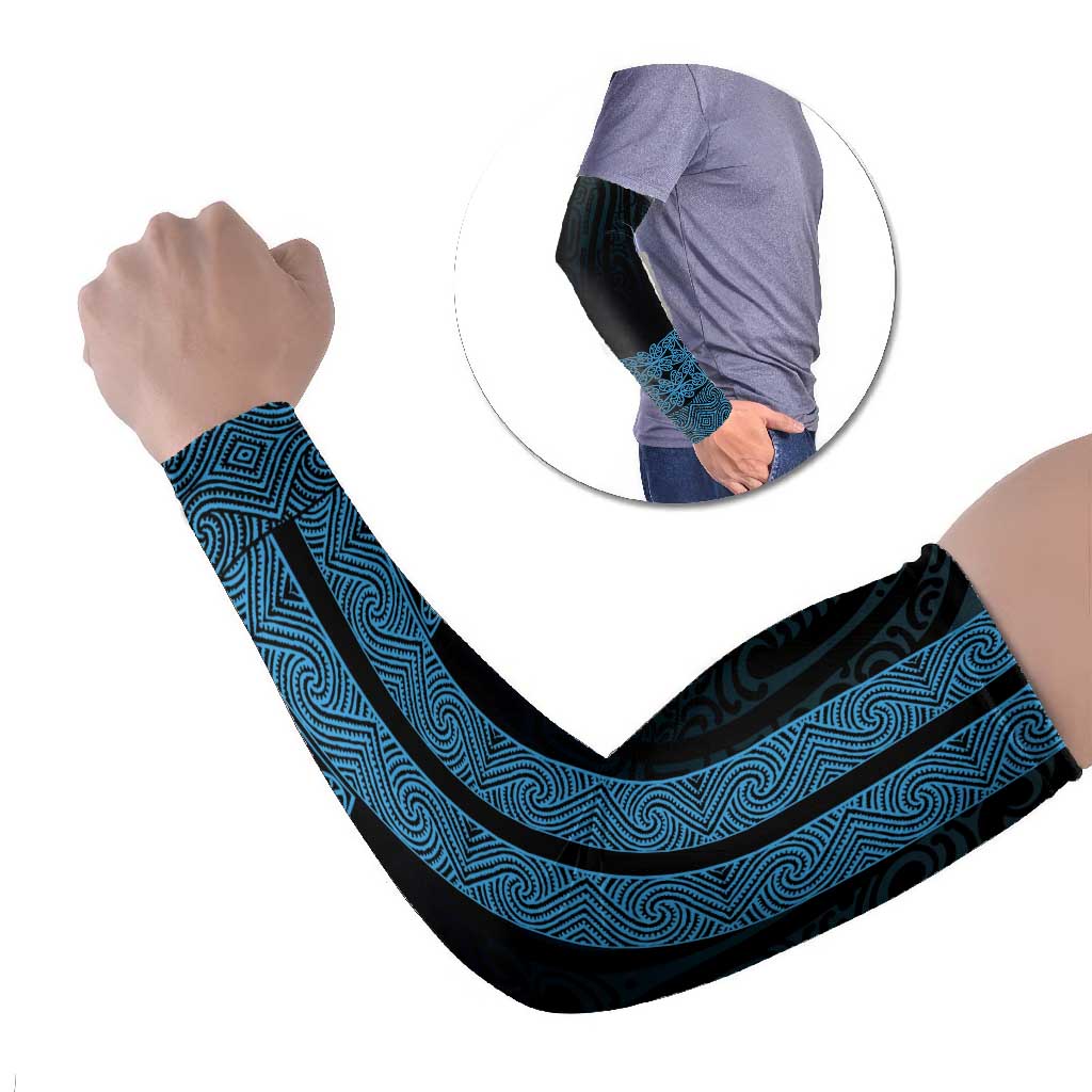 New Zealand Maori Kowhaiwhai Arm Sleeves Kikorangi Maui and Mangopare - Polynesian Pride