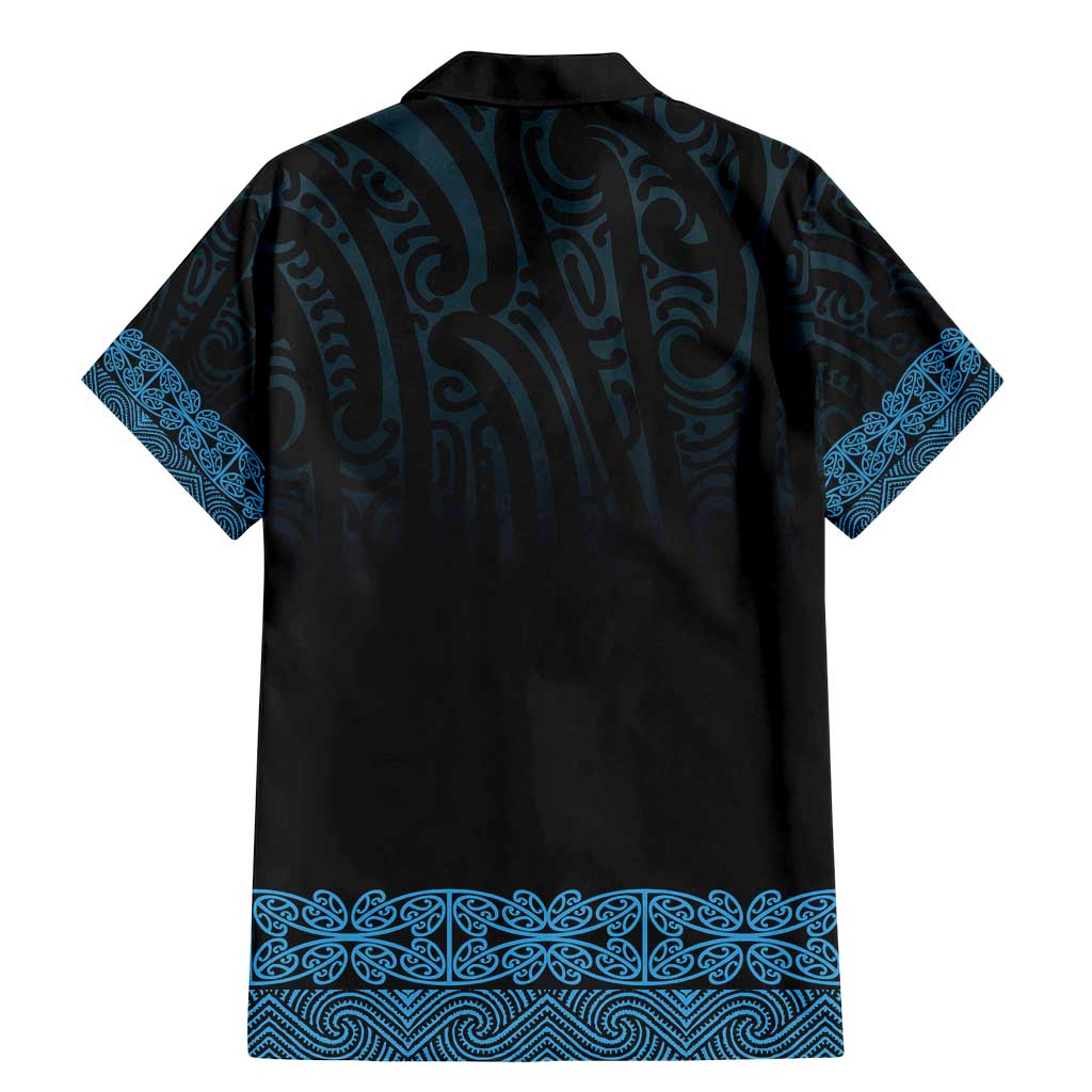 New Zealand Maori Kowhaiwhai Family Matching Mermaid Dress and Hawaiian Shirt Kikorangi Maui and Mangopare LT9 - Polynesian Pride